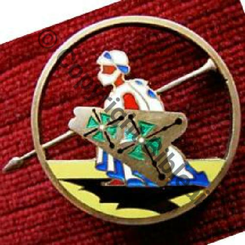 48 NH GLA.48 DAKAR  DrP Epingle Tube Dos lisse ARGENT grave Face cuivree Src.militetedemule 117Eur(x2)